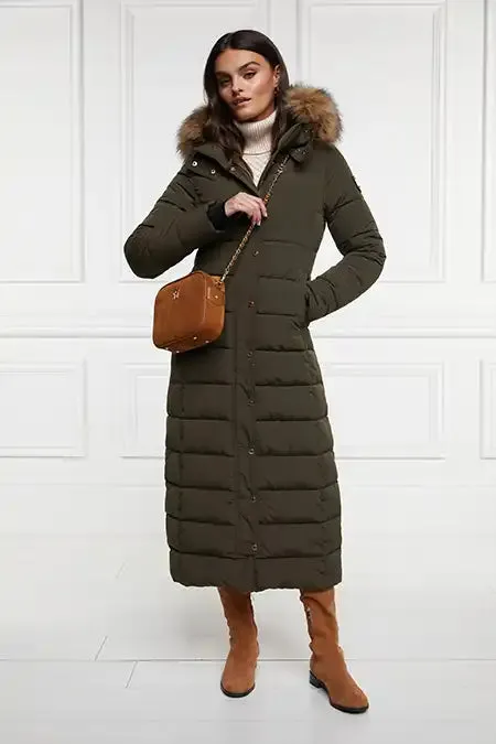 WomenEquestrian Coats Holland Cooper Stoneleigh Longline Coat Khaki WomenEquestrian Coats Holland Cooper Stoneleigh Longline Coat Khaki