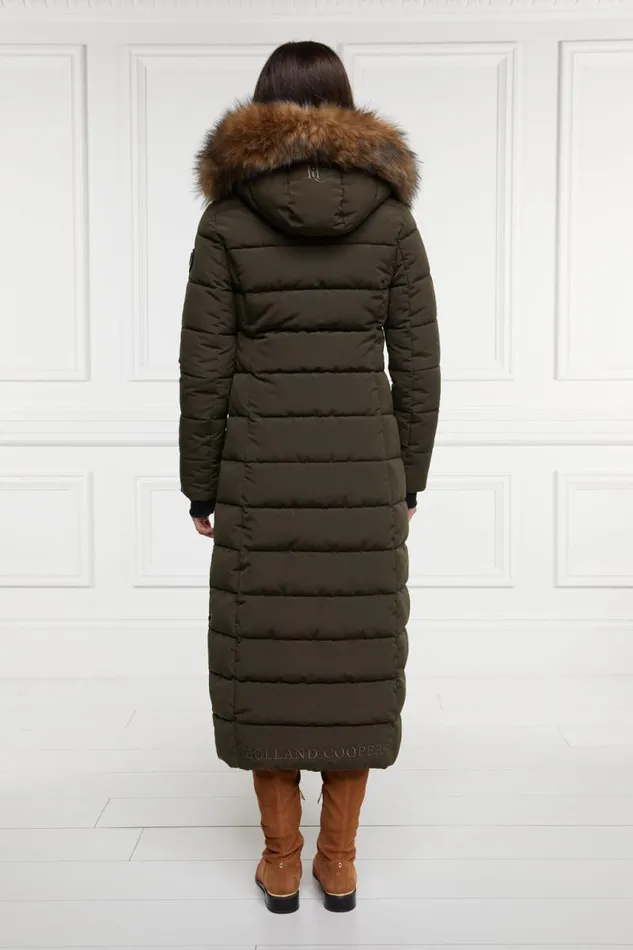 WomenEquestrian Coats Holland Cooper Stoneleigh Longline Coat Khaki WomenEquestrian Coats Holland Cooper Stoneleigh Longline Coat Khaki