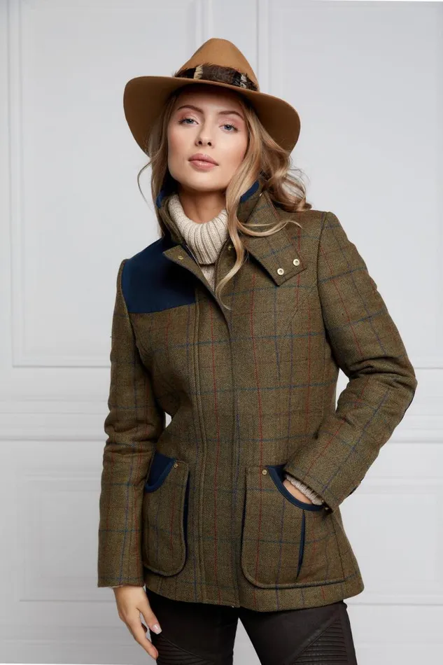 WomenEquestrian In Stock Tailoring Holland Cooper Country Classic Jacket Glen Green WomenEquestrian In Stock Tailoring Holland Cooper Country Classic Jacket Glen Green