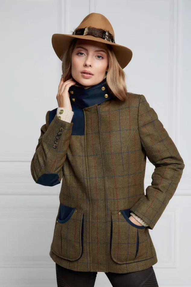WomenEquestrian In Stock Tailoring Holland Cooper Country Classic Jacket Glen Green