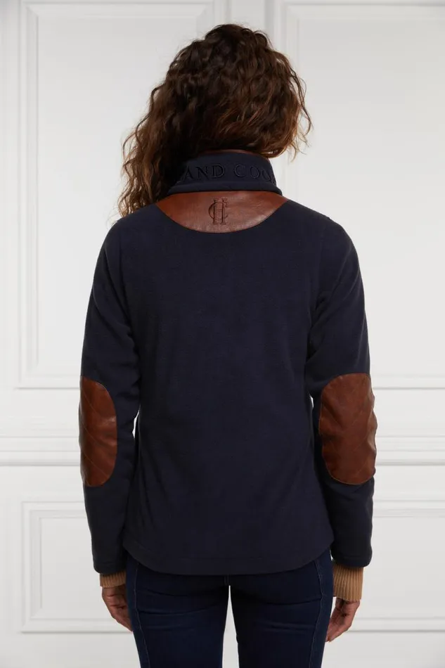WomenEquestrian Jackets Holland Cooper Country Fleece Jacket Ink Navy WomenEquestrian Jackets Holland Cooper Country Fleece Jacket Ink Navy