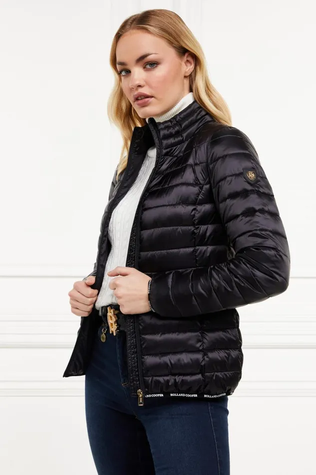 WomenEquestrian Jackets Holland Cooper Hawling Packable Jacket Black WomenEquestrian Jackets Holland Cooper Hawling Packable Jacket Black