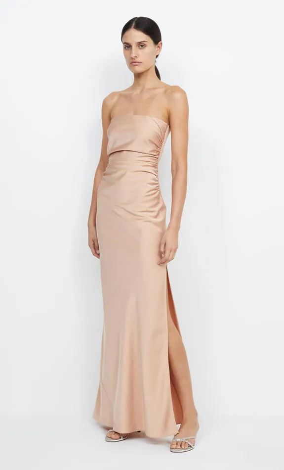 Women ETERNITY STRAPLESS MAXI 8211 ROSE GOLD Bec Bridge Bridesmaid Dresses
