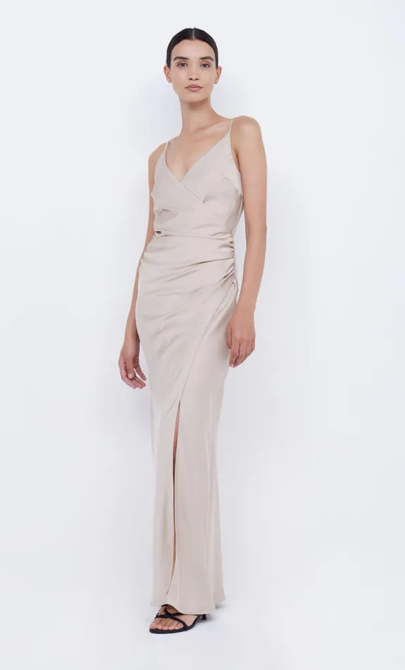 Women ETERNITY V MAXI DRESS 8211 SAND Bec Bridge Bridesmaid Dresses