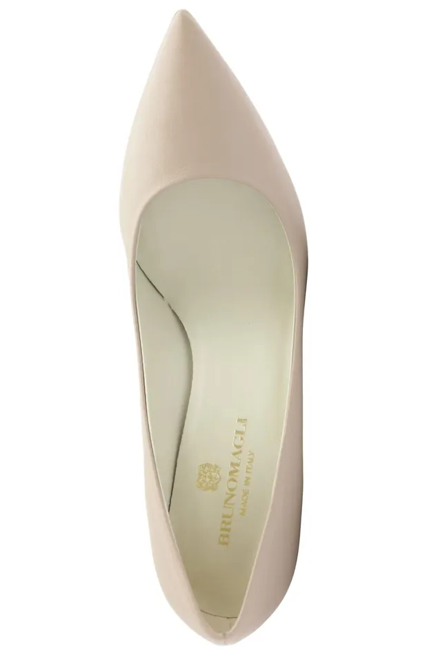 Women Evening Bruno Magli Telma Leather PointedToe PumpNatural