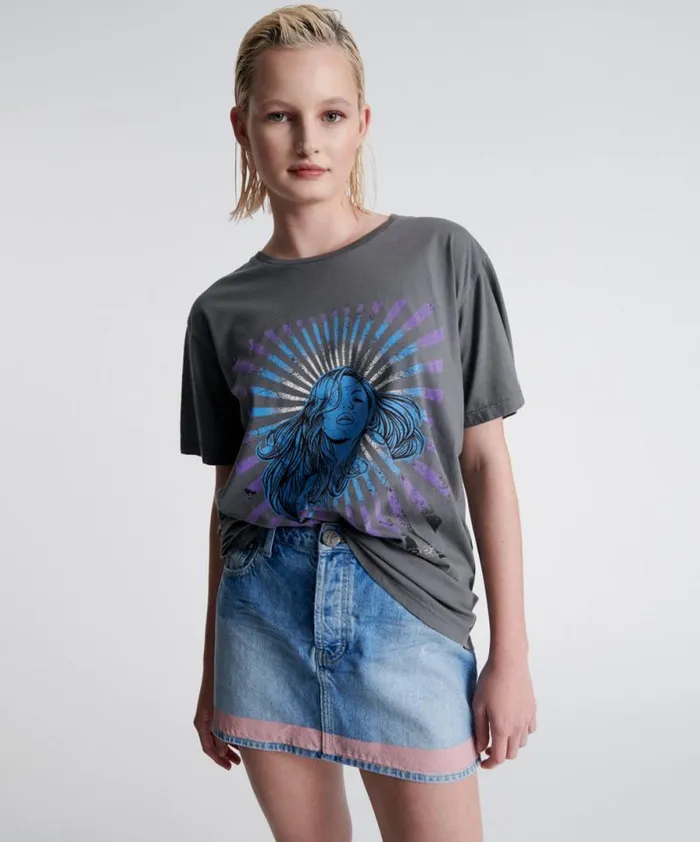 Women FEEL REAL ORGANIC UNISEX TEE One Teaspoon Graphic Tees