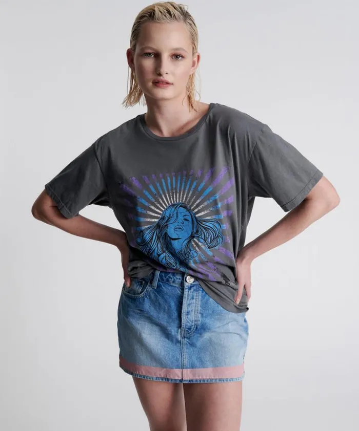 Women FEEL REAL ORGANIC UNISEX TEE One Teaspoon Graphic Tees