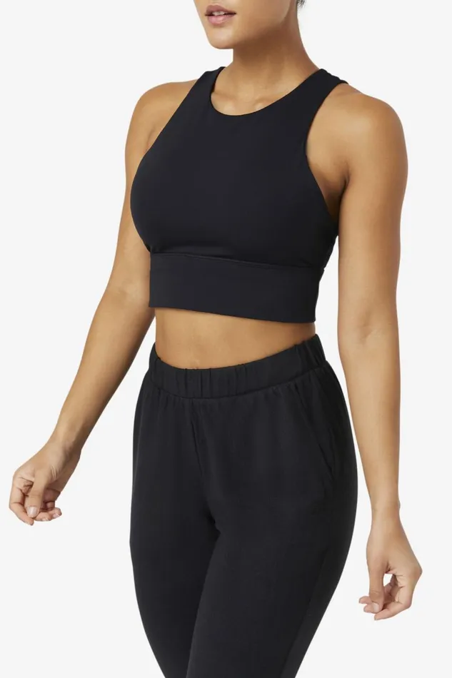 Women Fila Tops and TShirts Uplift High Neck Sports Bra