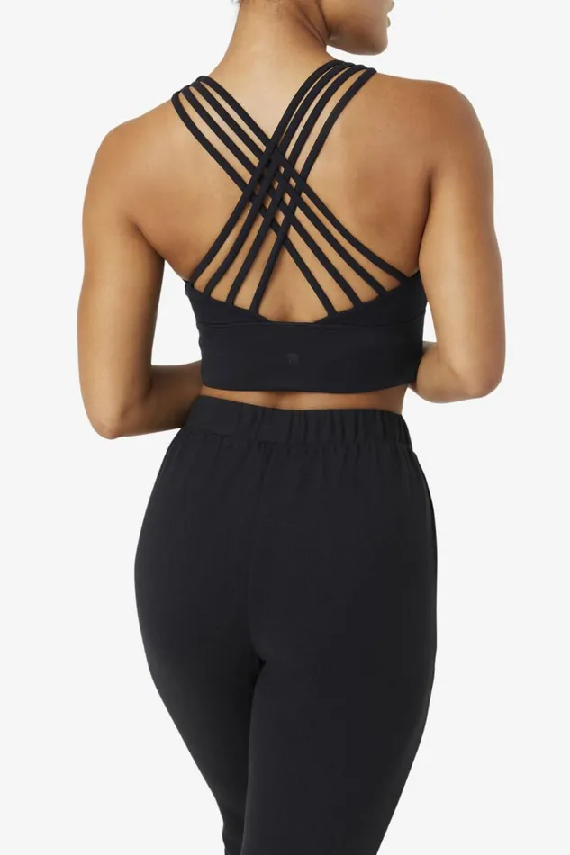 Women Fila Tops and TShirts Uplift High Neck Sports Bra