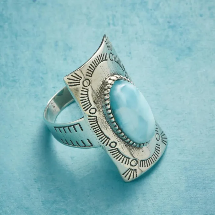 Women Four Corners Larimar Ring Sundance Catalog Rings Women Four Corners Larimar Ring Sundance Catalog Rings