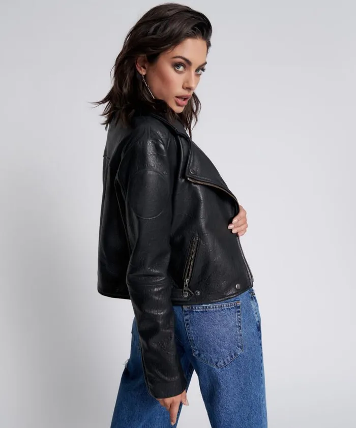Women GAME OVER CLASSIC LEATHER JACKET One Teaspoon Jackets Women GAME OVER CLASSIC LEATHER JACKET One Teaspoon Jackets