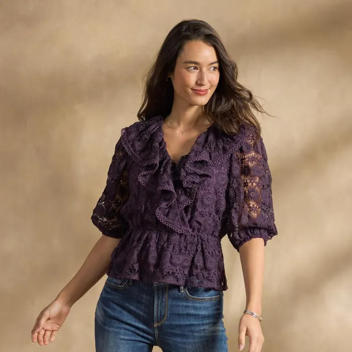 Women Georgia Top Plum Sundance Catalog Tops