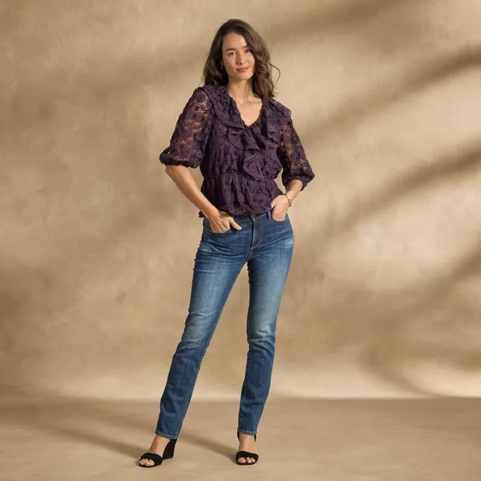Women Georgia Top Plum Sundance Catalog Tops