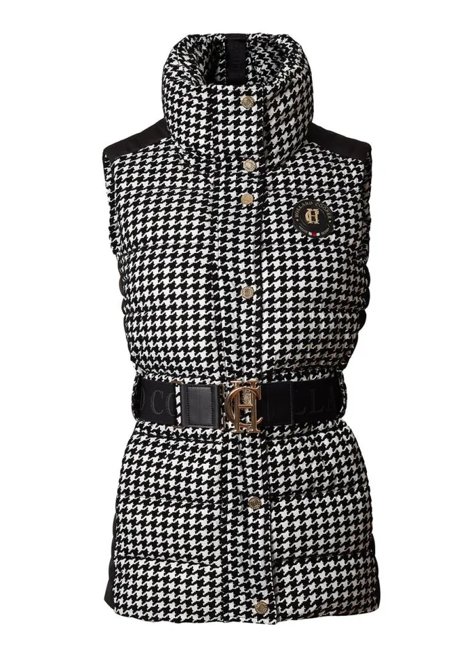 Women Gilets Holland Cooper Valais Quilted Gilet Houndstooth Women Gilets Holland Cooper Valais Quilted Gilet Houndstooth