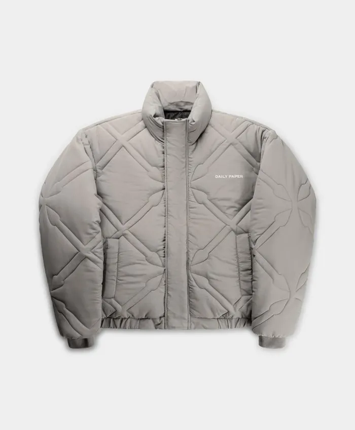 Women Grey Flannel Runako Puffer Jacket Daily Paper Jackets