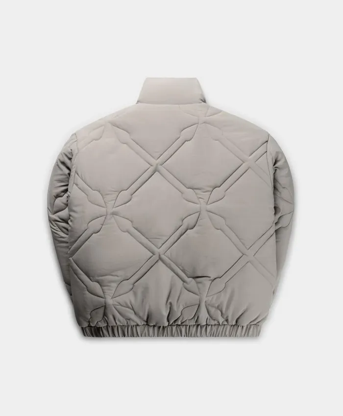 Women Grey Flannel Runako Puffer Jacket Daily Paper Jackets Women Grey Flannel Runako Puffer Jacket Daily Paper Jackets