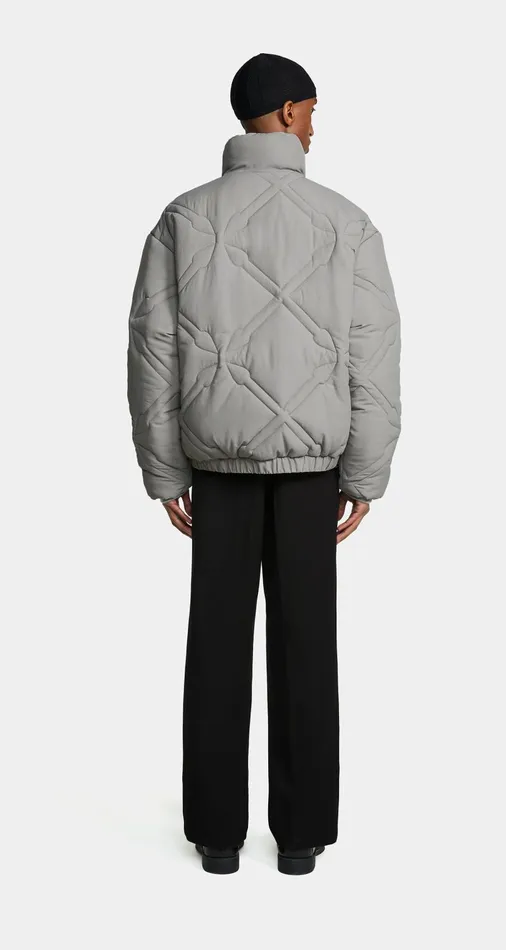 Women Grey Flannel Runako Puffer Jacket Daily Paper Jackets Women Grey Flannel Runako Puffer Jacket Daily Paper Jackets
