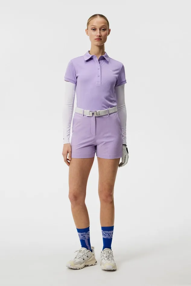 Women Hailey Polo Sand Verbena JLindeberg Polo Shirts Women Hailey Polo Sand Verbena JLindeberg Polo Shirts