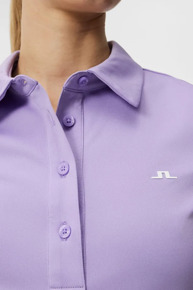 Women Hailey Polo Sand Verbena JLindeberg Polo Shirts Women Hailey Polo Sand Verbena JLindeberg Polo Shirts