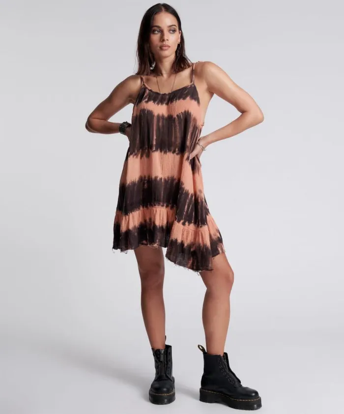 Women HAND DYED ACID TRIP ICON DRESS One Teaspoon Mini Dresses