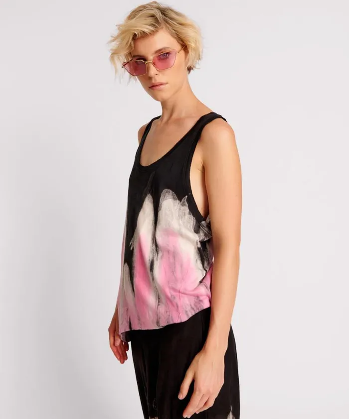 Women HAND DYED ICECREAM DADDIO SINGLET One Teaspoon Tees and Tanks