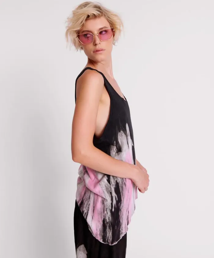 Women HAND DYED ICECREAM DADDIO SINGLET One Teaspoon Tees and Tanks