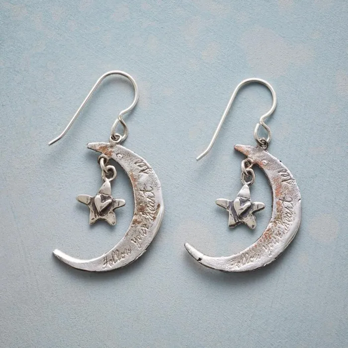 Women Heartfelt Moon Earrings Sundance Catalog Earrings Women Heartfelt Moon Earrings Sundance Catalog Earrings