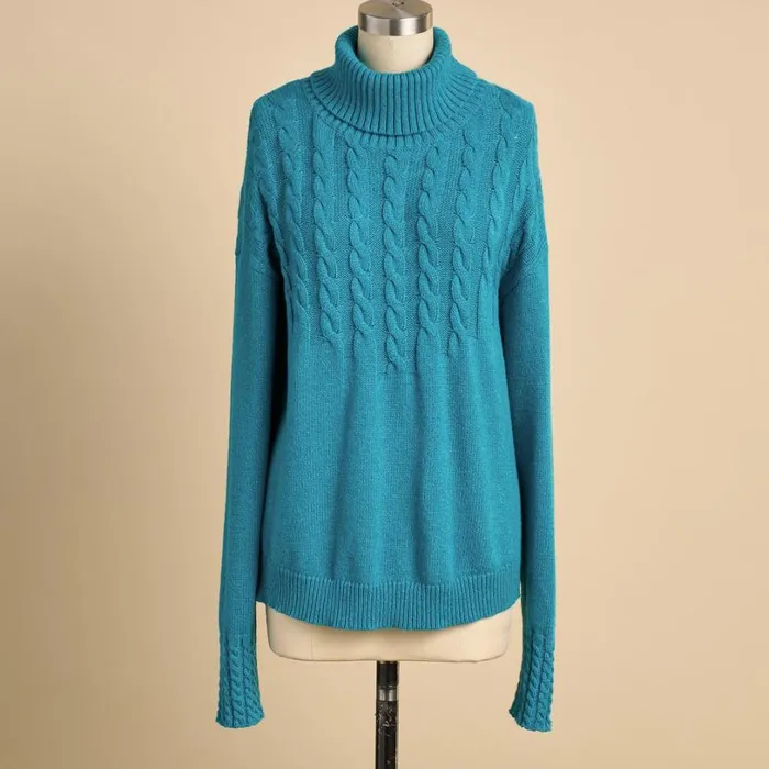 Women Hearthside Haven Turtleneck Hot Pink Sundance Catalog Sweaters