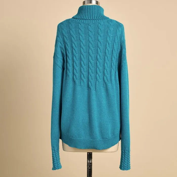 Women Hearthside Haven Turtleneck Hot Pink Sundance Catalog Sweaters