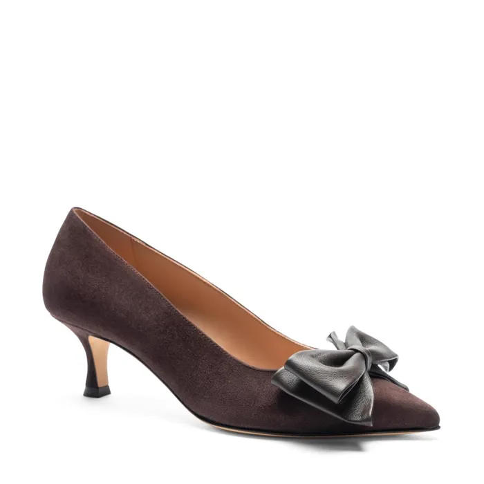 Women Heels Bruno Magli Nadia Pump Brown Suede