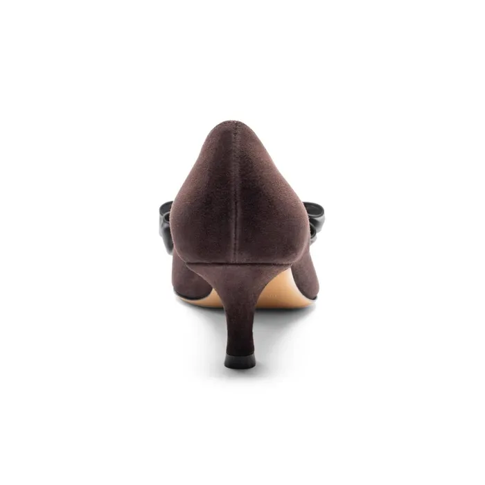 Women Heels Bruno Magli Nadia Pump Brown Suede
