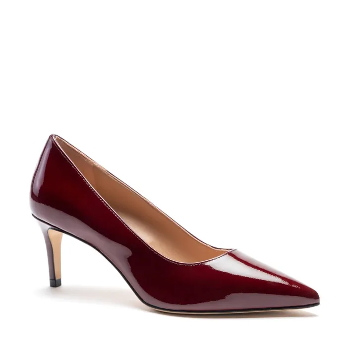 Women Heels Bruno Magli Tara Bordeaux Patent Pump