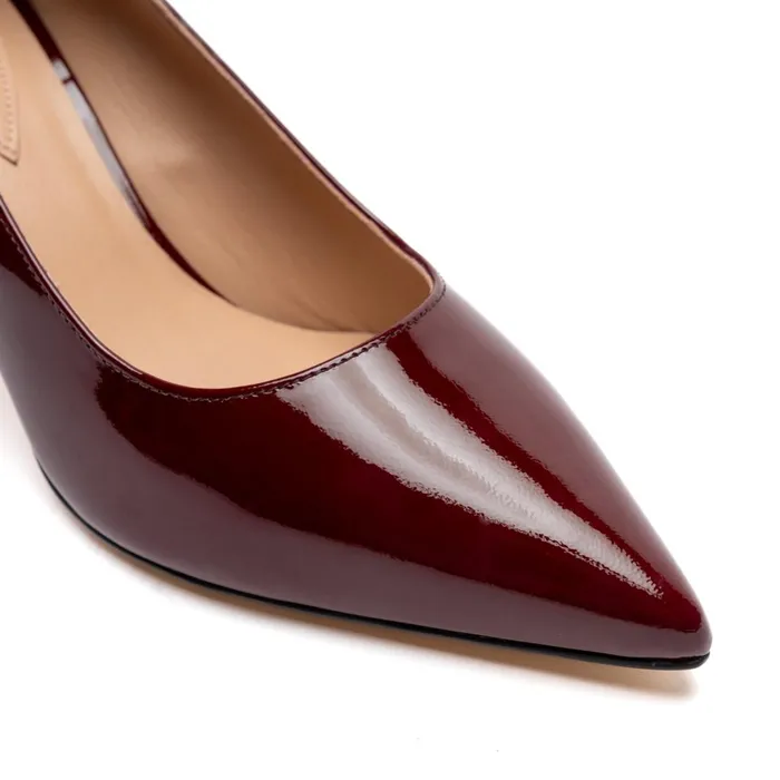 Women Heels Bruno Magli Tara Bordeaux Patent Pump