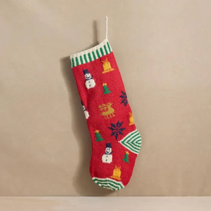 Women Heirloom Festive Cheer Stocking Sundance Catalog Seasonal