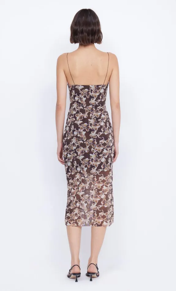 Women HERLANI SINGLET MIDI DRESS 8211 HIBISCUS CHOC Bec Bridge Midi Dresses
