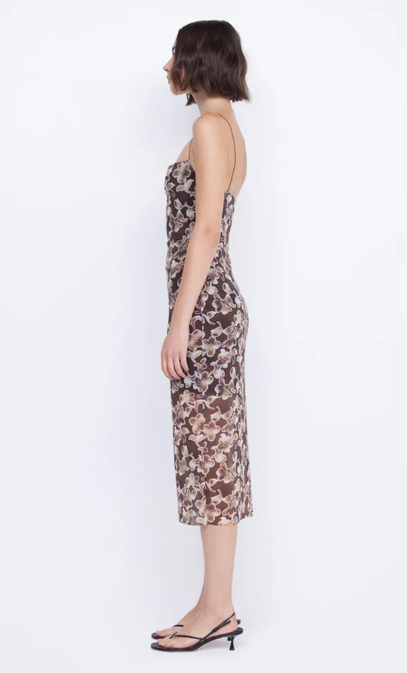 Women HERLANI SINGLET MIDI DRESS 8211 HIBISCUS CHOC Bec Bridge Midi Dresses