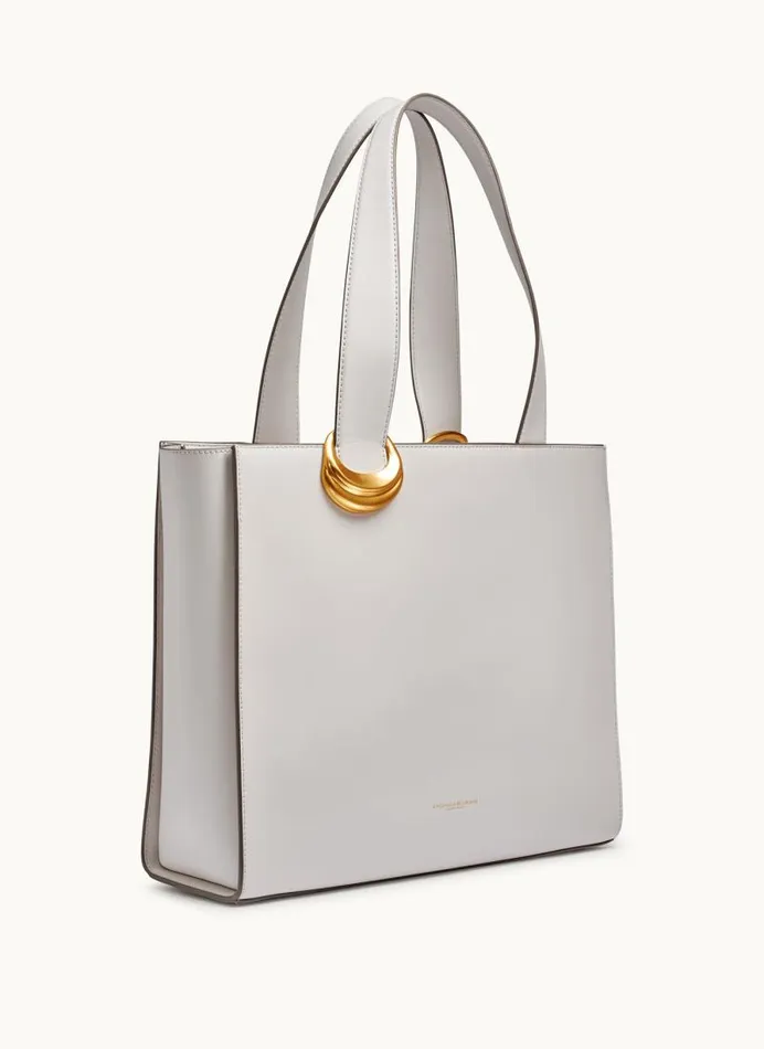 Women HEWLETT TOTE Brilliant White Donna Karan New York Totes Women HEWLETT TOTE Brilliant White Donna Karan New York Totes