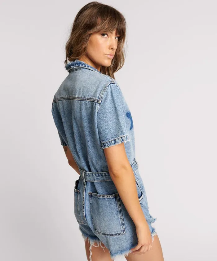 Women HOLLYWOOD NIGHT MOVERS DENIM JUMPSUIT One Teaspoon Denim Jumpsuits Women HOLLYWOOD NIGHT MOVERS DENIM JUMPSUIT One Teaspoon Denim Jumpsuits