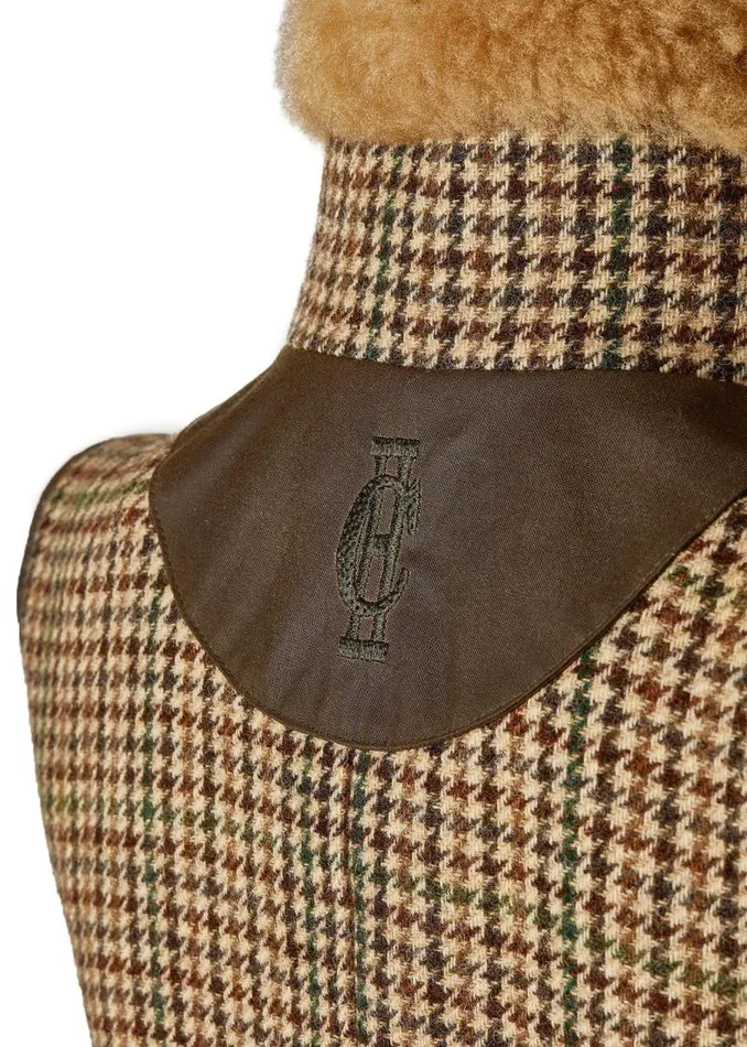 Women In Stock Tailoring Holland Cooper Aviator Gilet Hailes Green Tweed
