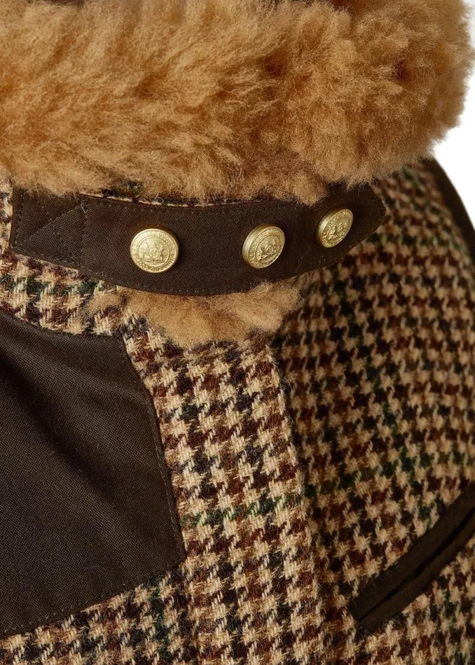 Women In Stock Tailoring Holland Cooper Aviator Gilet Hailes Green Tweed