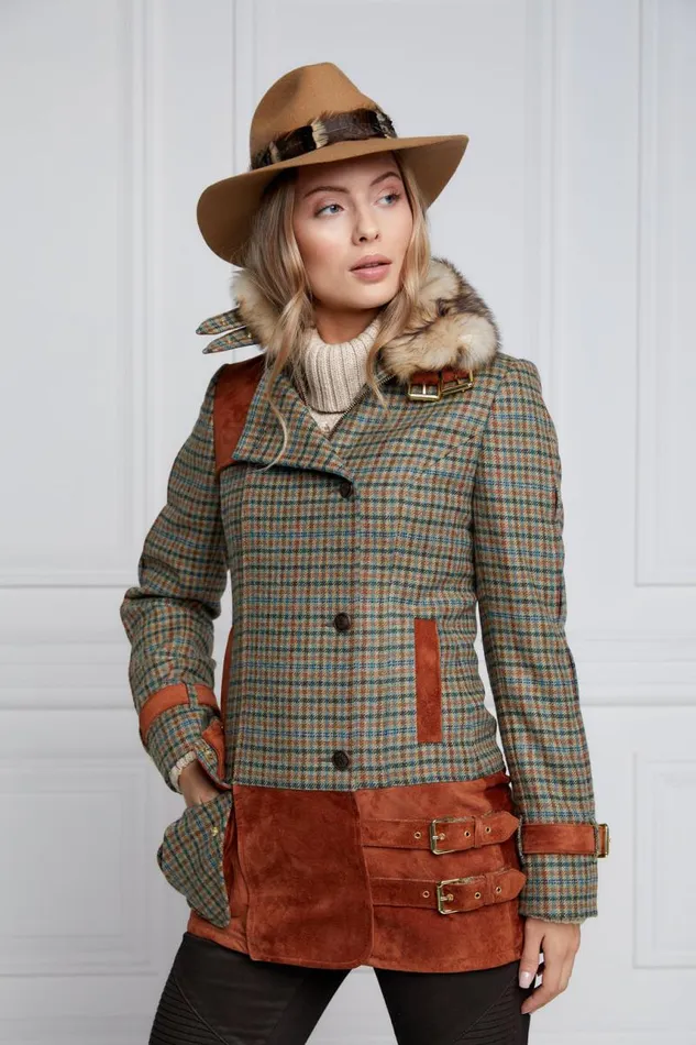 Women In Stock Tailoring Holland Cooper Balmoral Field Jacket Bredon Tweed