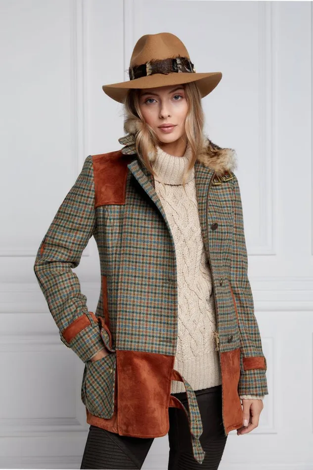 Women In Stock Tailoring Holland Cooper Balmoral Field Jacket Bredon Tweed