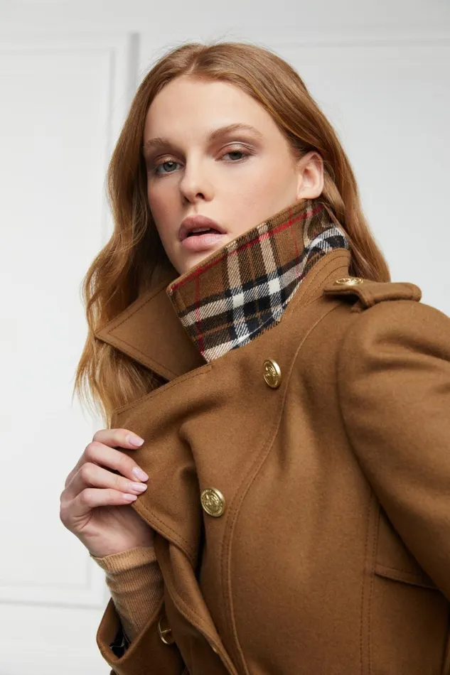 Women In Stock Tailoring Holland Cooper Full Length Chelsea Trench Coat Dark Camel