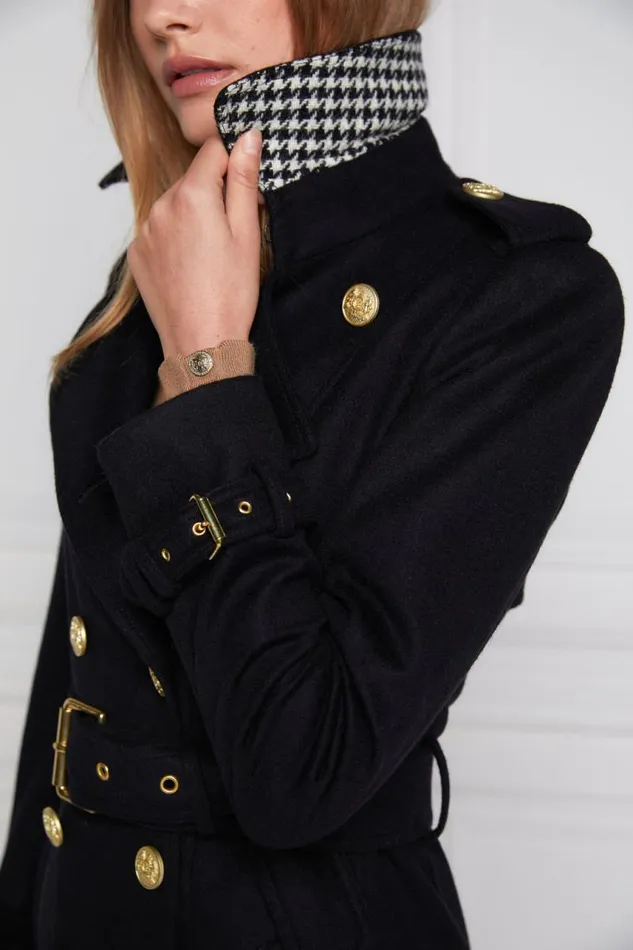 Women In Stock Tailoring Holland Cooper Full Length Marlborough Trench Coat Soft Black