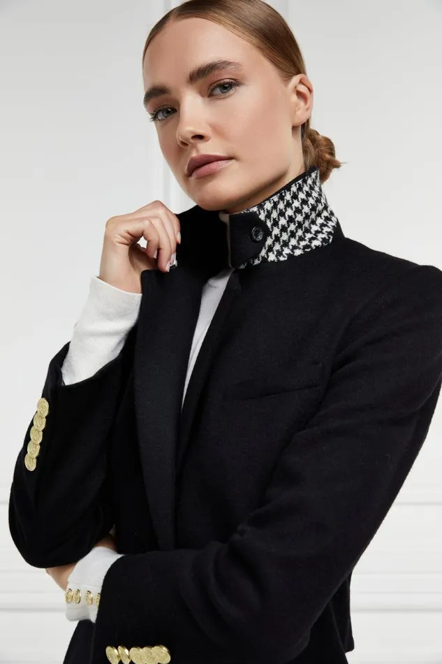 Women In Stock Tailoring Holland Cooper Full Length Regency Coat Soft Black