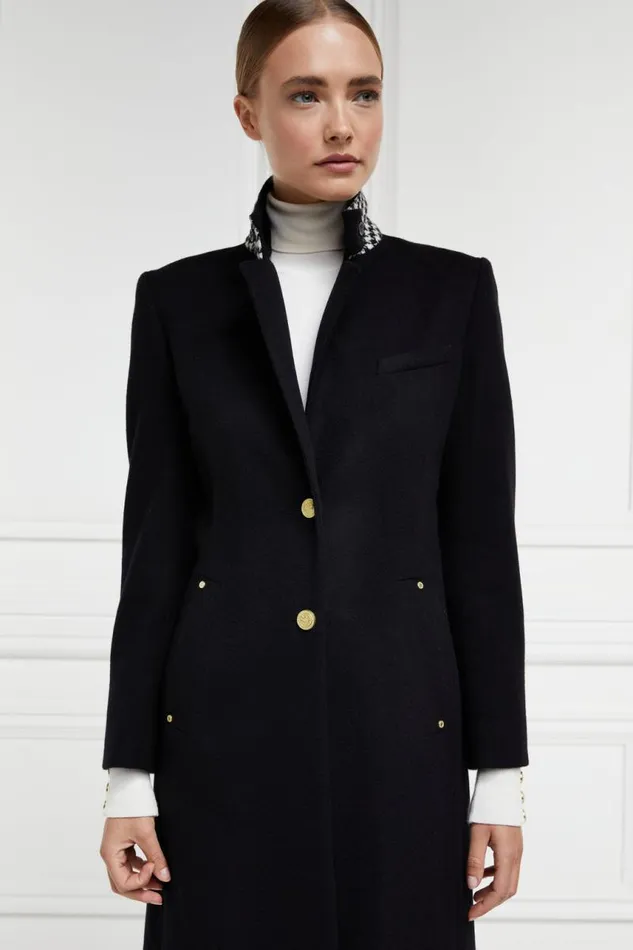 Women In Stock Tailoring Holland Cooper Full Length Regency Coat Soft Black