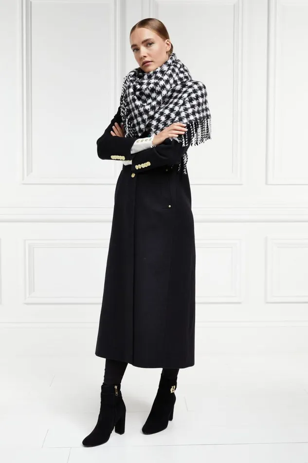 Women In Stock Tailoring Holland Cooper Full Length Regency Coat Soft Black