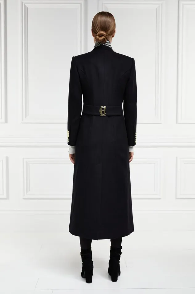 Women In Stock Tailoring Holland Cooper Full Length Regency Coat Soft Black
