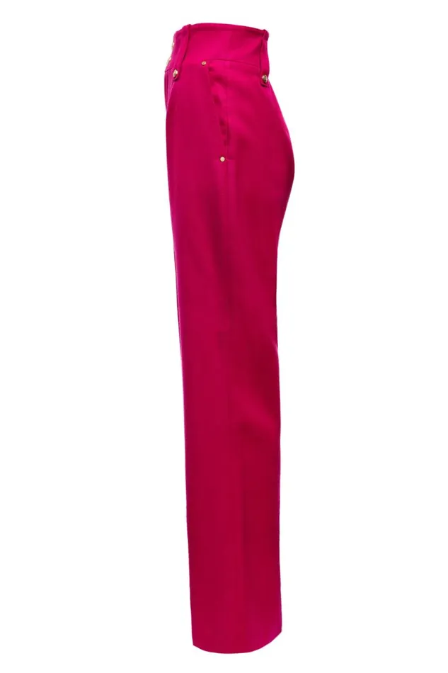 Women In Stock Tailoring Holland Cooper High Waisted Straight Trouser Hot Pink Barathea Women In Stock Tailoring Holland Cooper High Waisted Straight Trouser Hot Pink Barathea