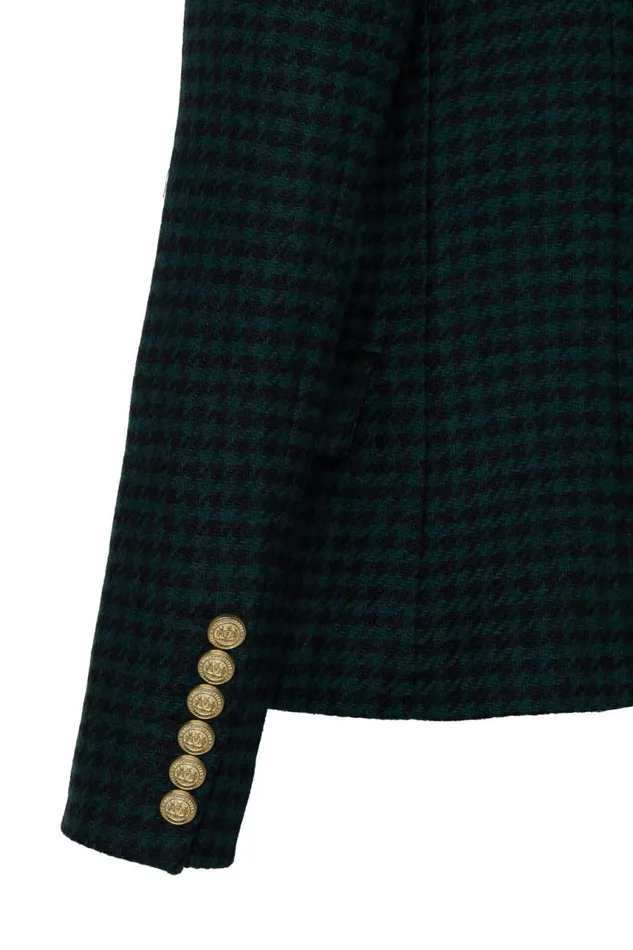 Women In Stock Tailoring Holland Cooper Knightsbridge Blazer Emerald Houndstooth Women In Stock Tailoring Holland Cooper Knightsbridge Blazer Emerald Houndstooth
